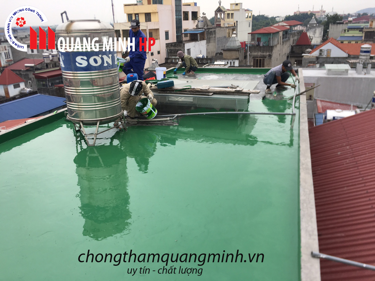 QUY TRÌNH CHỐNG THẤM SÀN MÁI, BAN CÔNG BẰNG VẬT LIỆU Polyurethane ( NEOMAX )